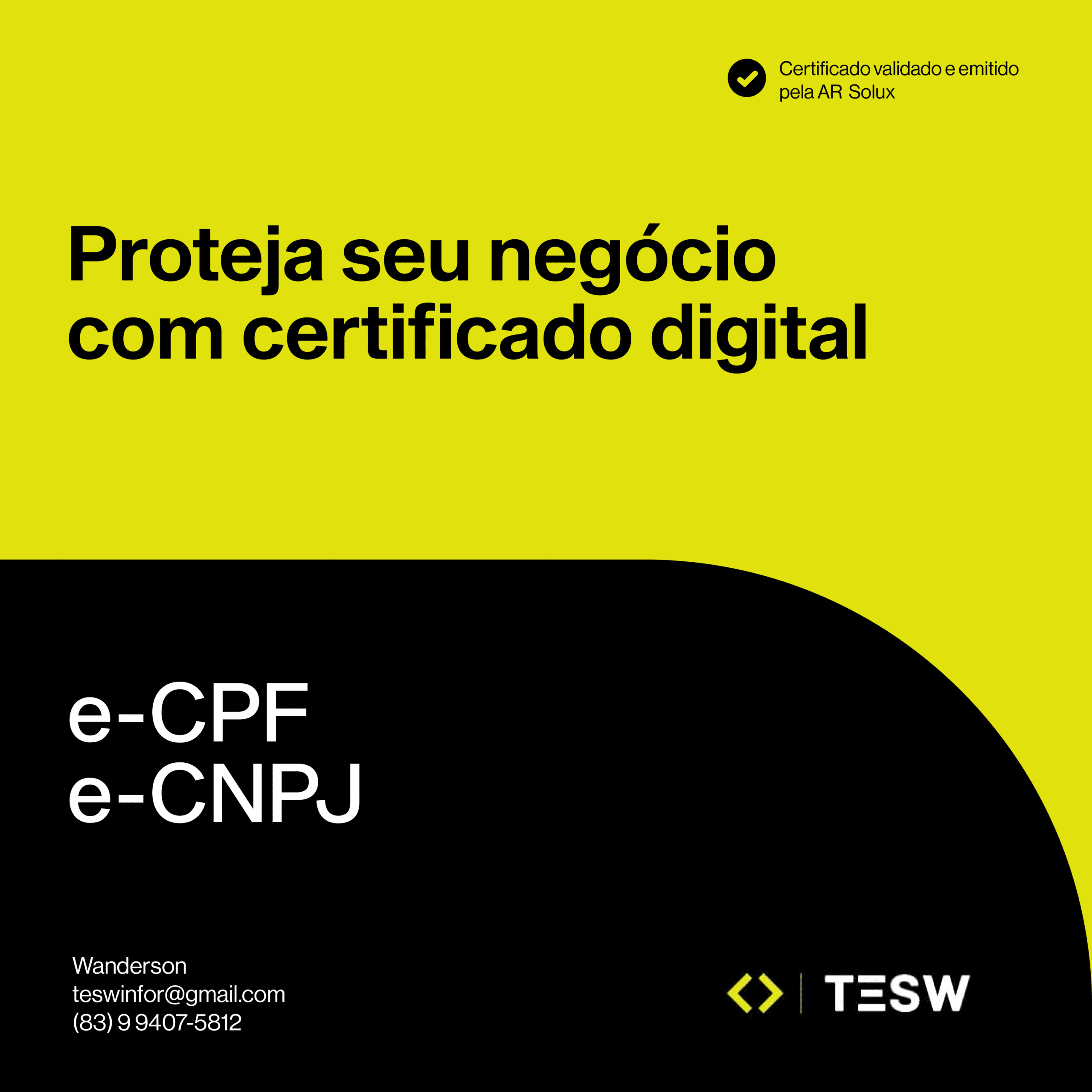 Proteja seu negócio com certificado digital